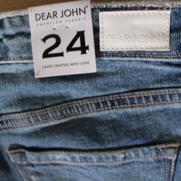 Dear John NWT Portobello Raw Hem Denim Cut Off Shorts 24 - Picture 9 of 10